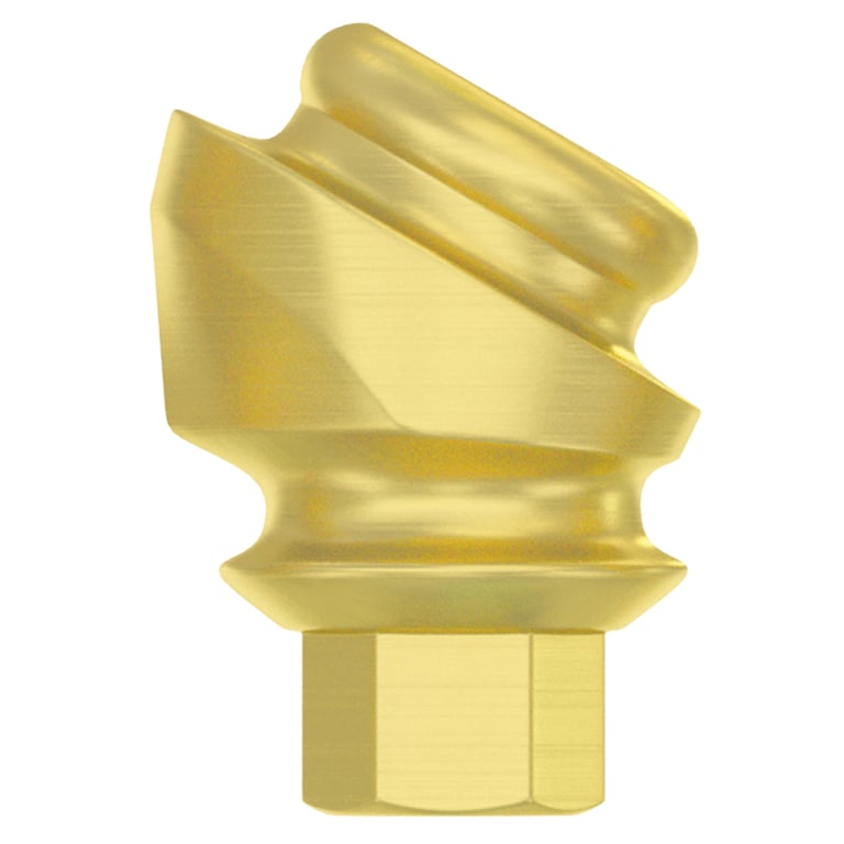 DSI Loc-In 3.8mm Titanium Abutment Full Set, 1.0mm GH, 30°, Internal Hex, 1/Set. Includes: 1 x