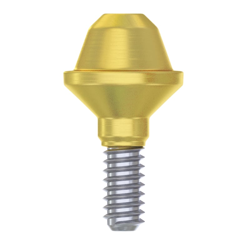 DSI Premium RP Titanium Straight Multi-Unit Abutment, 1.0mm GH, Internal Hex 2.42mm, 1/Pk