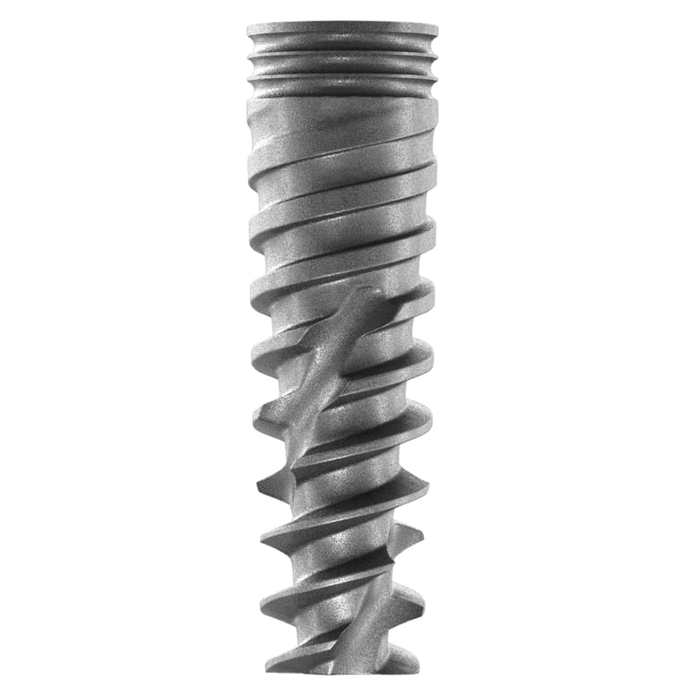 DSI Premium Spiral Titanium Implant w/Cover Screw, 4.2mm x 6mm, Internal Hex 2.42mm, 1/Pk