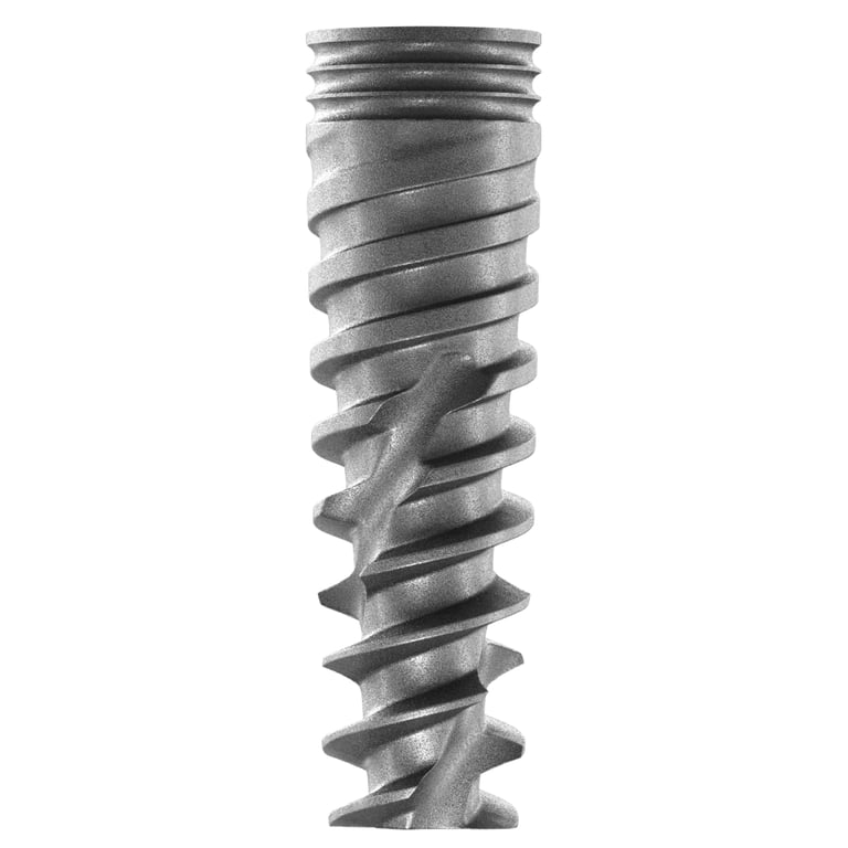 DSI Premium Spiral Titanium Implant w/Cover Screw, 6.0mm x 6mm, Internal Hex 2.42mm, 1/Pk