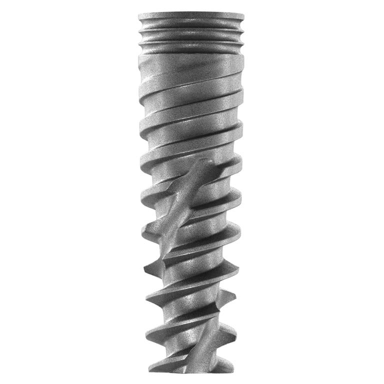DSI Premium Spiral Titanium Implant w/Cover Screw, 3.75mm x 8mm, Internal Hex 2.42mm, 1/Pk