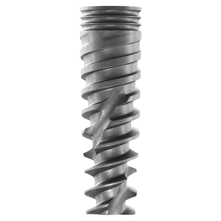 DSI Premium Spiral Titanium Implant w/Cover Screw, 5.0mm x 13mm, Internal Hex 2.42mm, 1/Pk