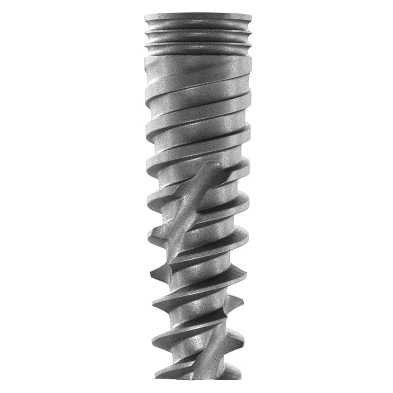 DSI Premium Spiral Titanium Implant w/Cover Screw, 3.75mm x 16mm, Internal Hex 2.42mm, 1/Pk
