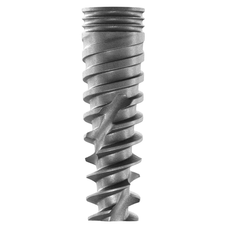 DSI Premium Spiral Titanium Implant w/Cover Screw, 5.0mm x 16mm, Internal Hex 2.42mm, 1/Pk