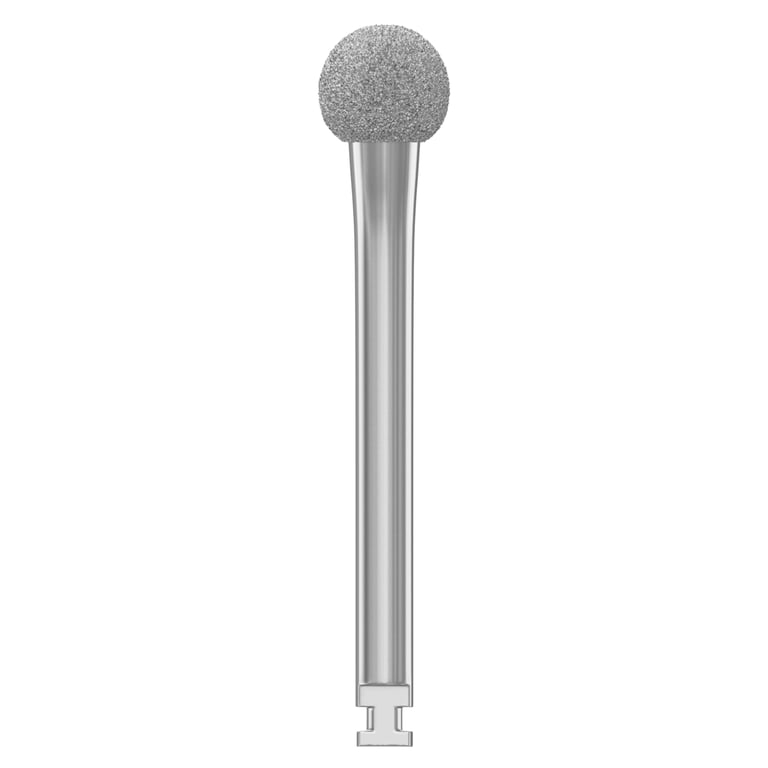 DSI RA Ø5.0mm Round Diamond Bone Drill Bur, 1/Pk. Removes unwanted granulation tissue and shapes