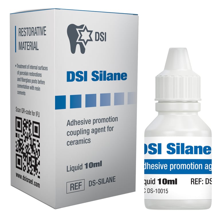 DSI Silane Primer, 10ml Bottle, 1/Pk. Promotes strong adhesion between chemically distinct