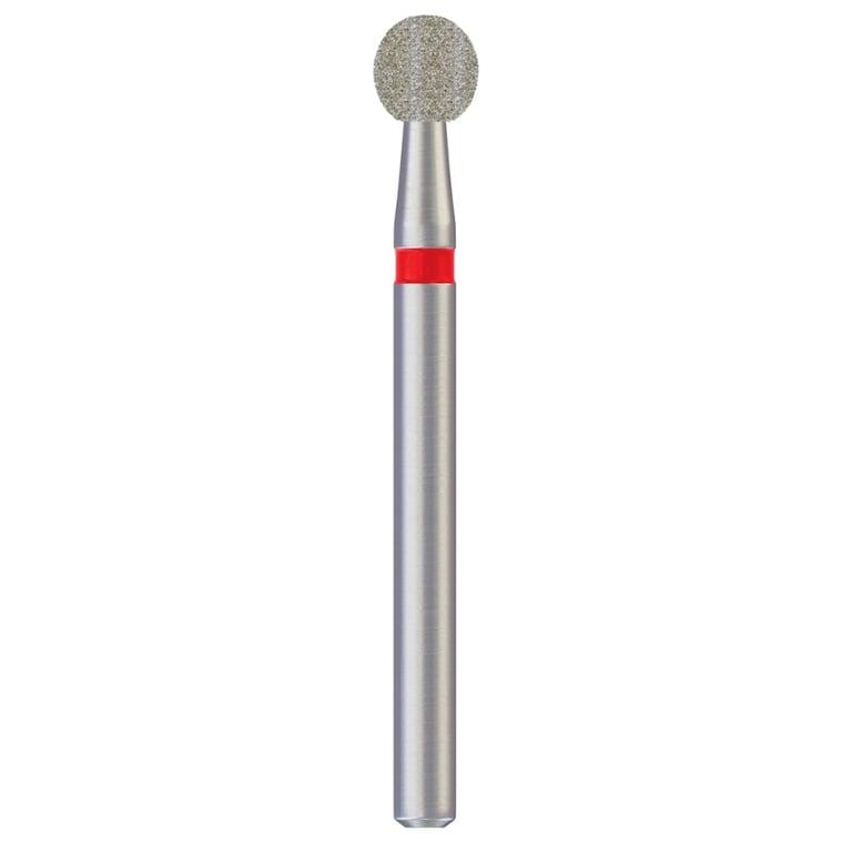 DSI Stainless Steel FG Diamond Round Bur, Fine 50µm, 10/Pk. Executes precise cavity preparation