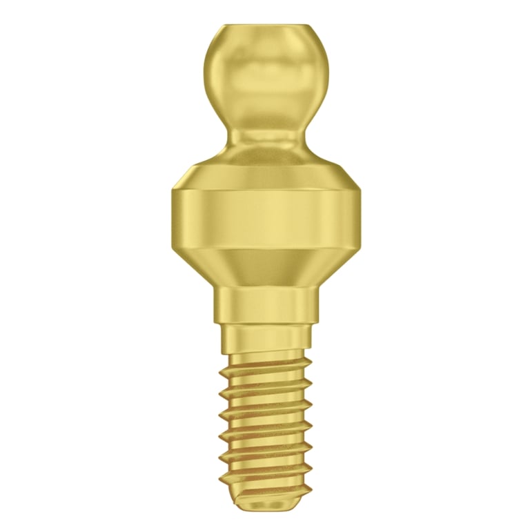 DSI Straight 2.0mm Titanium Ball Abutment, 2.0mm Internal Hex, NP 3.0mm, Full Set. Includes: 1 x