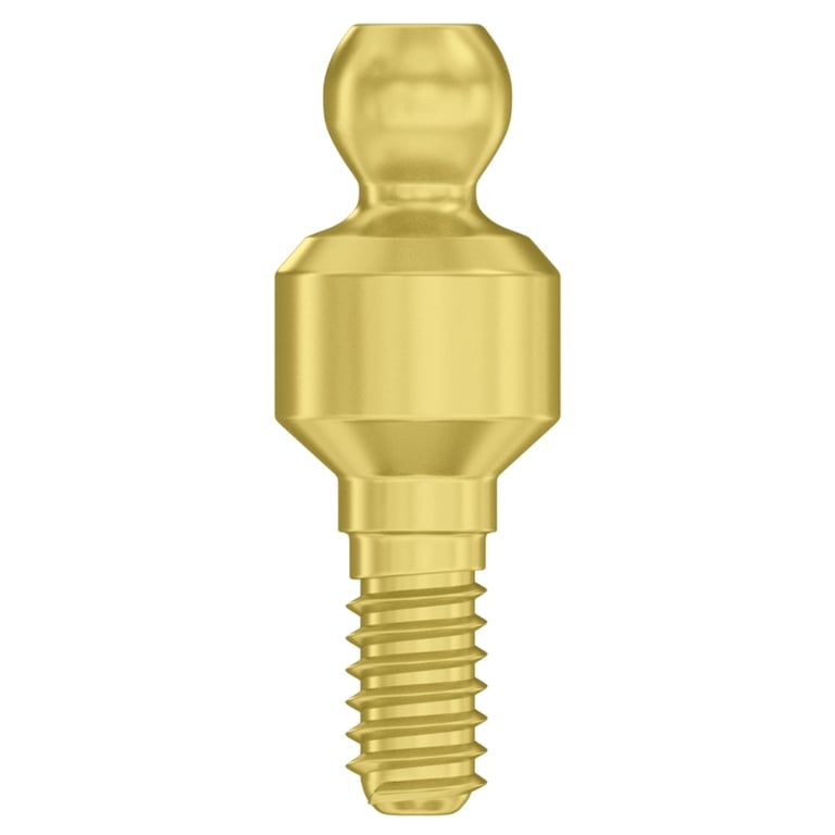 DSI Straight 3.0mm Titanium Ball Abutment, 2.0mm Internal Hex, NP 3.0mm, Full Set. Includes: 1 x