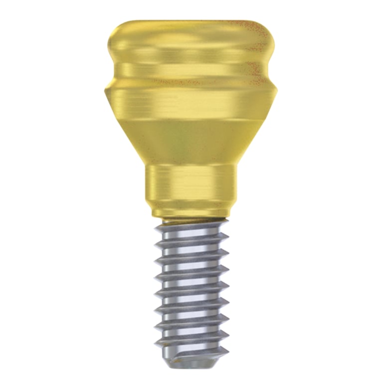 DSI Straight Loc-In 1.0mm Titanium Overdenture Abutment, 2.0mm Internal Hex, Narrow Platform