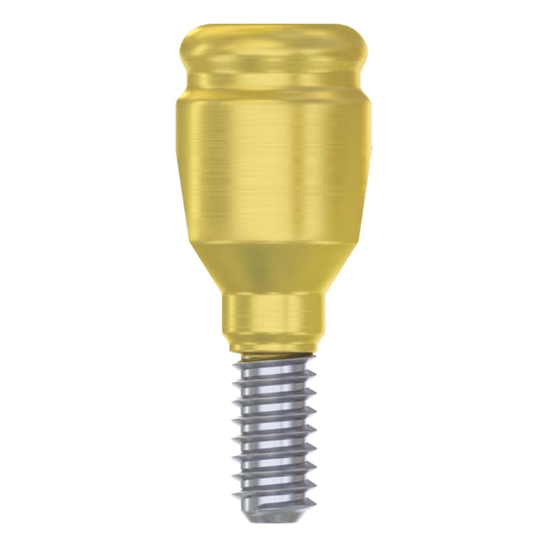 DSI Straight Loc-In 3.0mm Titanium Overdenture Abutment, 2.0mm Internal Hex, Narrow Platform
