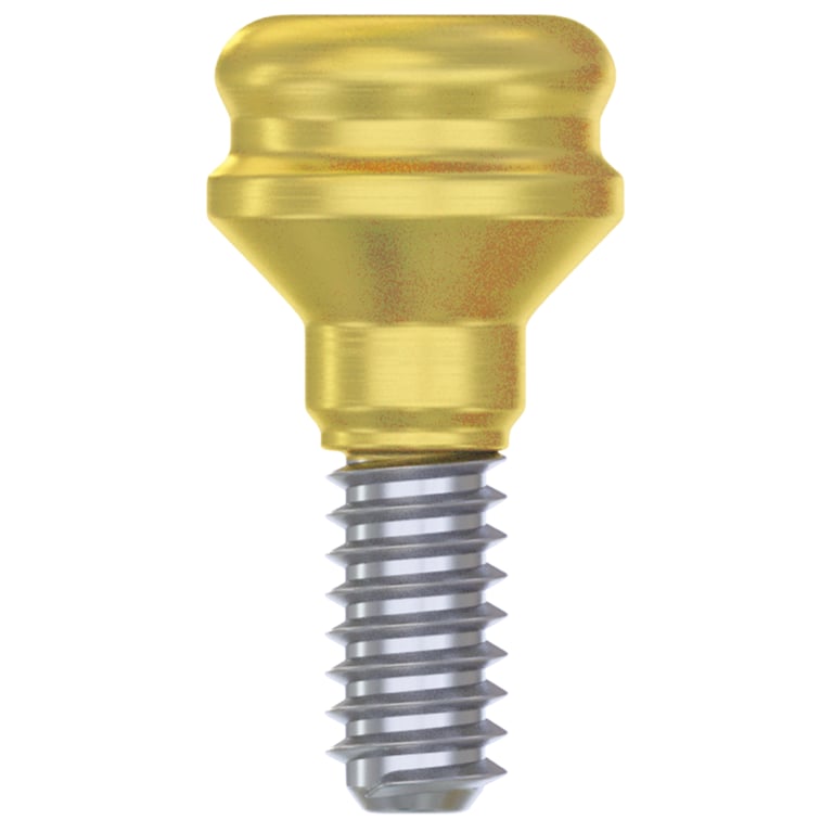 DSI Straight Loc-In Titanium Abutment, 0.5mm Collar, 1/Pk. Features a 2.42mm internal hex