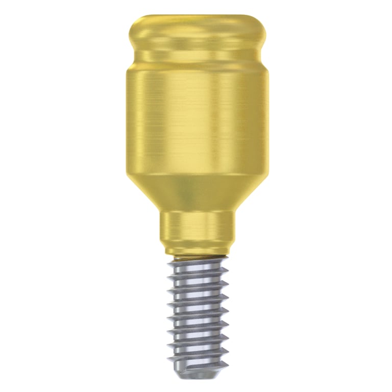 DSI Straight Loc-In Titanium Abutment, 3.0mm Collar, 1/Pk. Features a 2.42mm internal hex