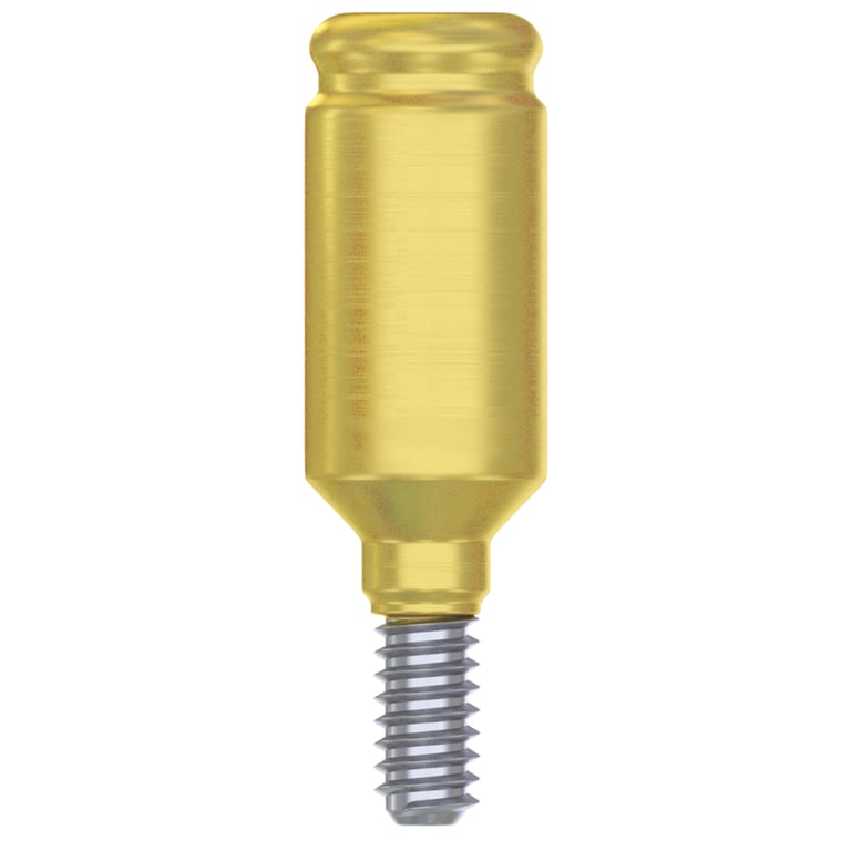 DSI Straight Loc-In Titanium Abutment, 6.0mm Collar, 1/Pk. Features a 2.42mm internal hex
