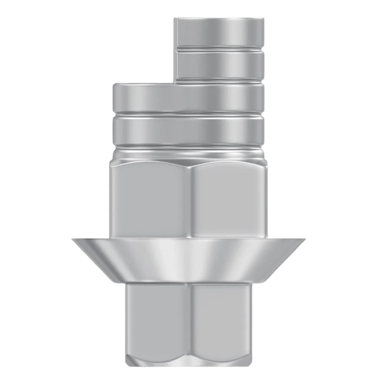 DSI Ti-Base Ø2.42mm Internal Hex Angulated Abutment, 0.5mm GH, 25°, Non-Rotational, 1/Pk