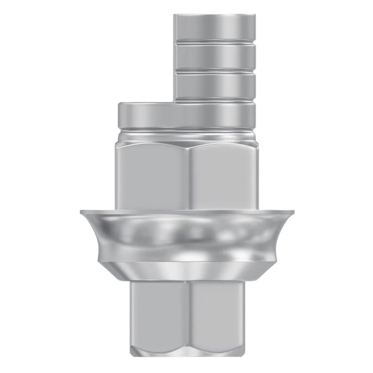 DSI Ti-Base Ø2.42mm Internal Hex Angulated Abutment, 1.0mm GH, 25°, Non-Rotational, 1/Pk
