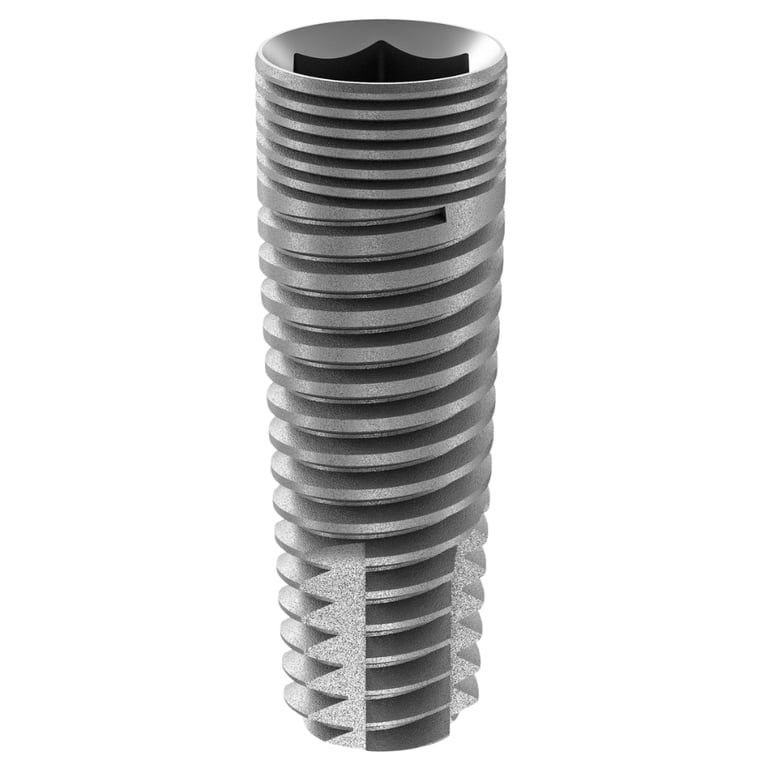 DSI Titanium Classic Cone Cylindrical Implant w/Cover Screw, 3.75 x 10mm, 1/Pk. Provides a 2.42mm