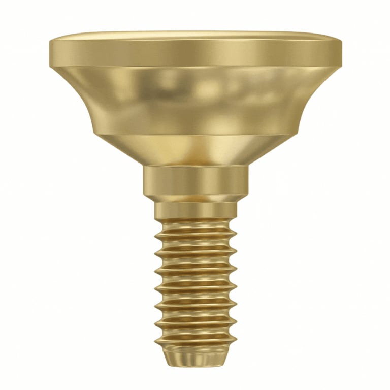 DSI 2.0mm Titanium Extra Wide Concave Healing Cap, Ø6.3mm Body, Regular Platform Ø2.42mm, 1/Pk