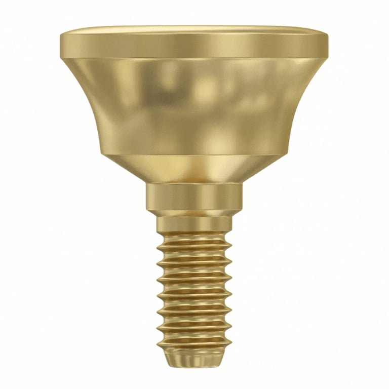 DSI 3.0mm Titanium Extra Wide Concave Healing Cap, Ø6.3mm Body, Regular Platform Ø2.42mm, 1/Pk