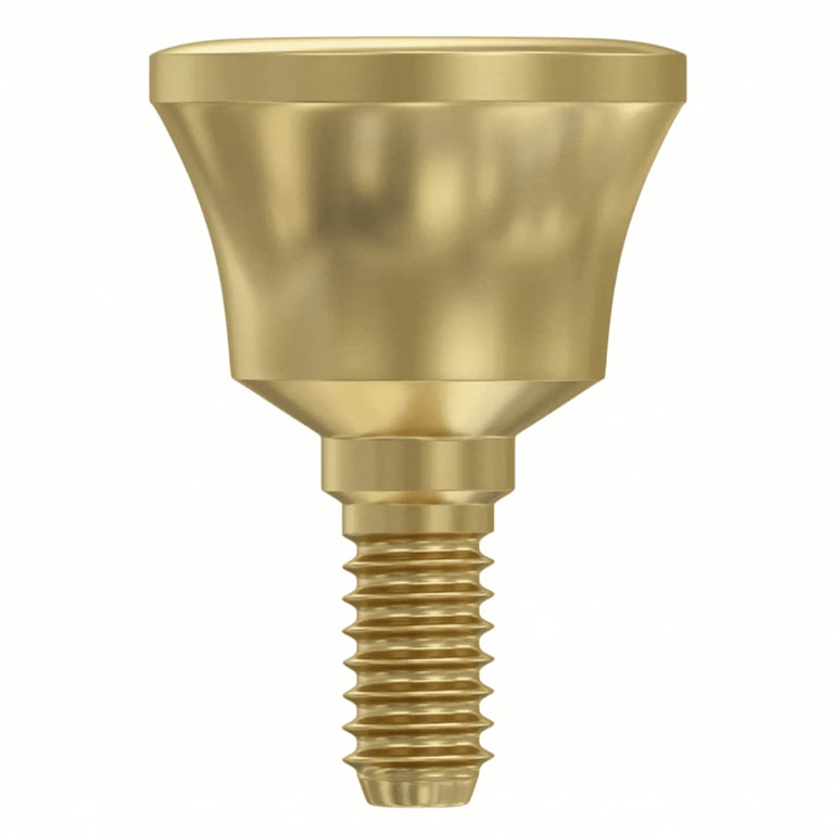 DSI 4.0mm Titanium Extra Wide Concave Healing Cap, Ø6.3mm Body, Regular Platform Ø2.42mm, 1/Pk