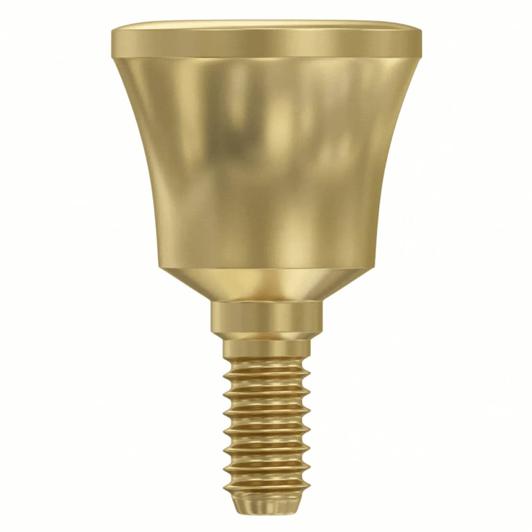 DSI 5.0mm Titanium Extra Wide Concave Healing Cap, Ø6.3mm Body, Regular Platform Ø2.42mm, 1/Pk