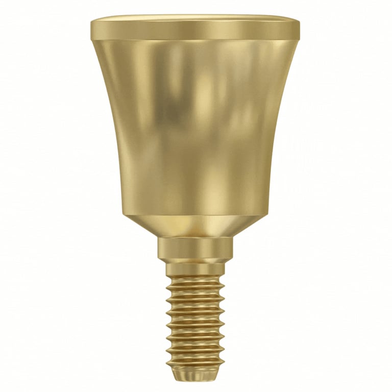 DSI 6.0mm Titanium Extra Wide Concave Healing Cap, Ø6.3mm Body, Regular Platform Ø2.42mm, 1/Pk