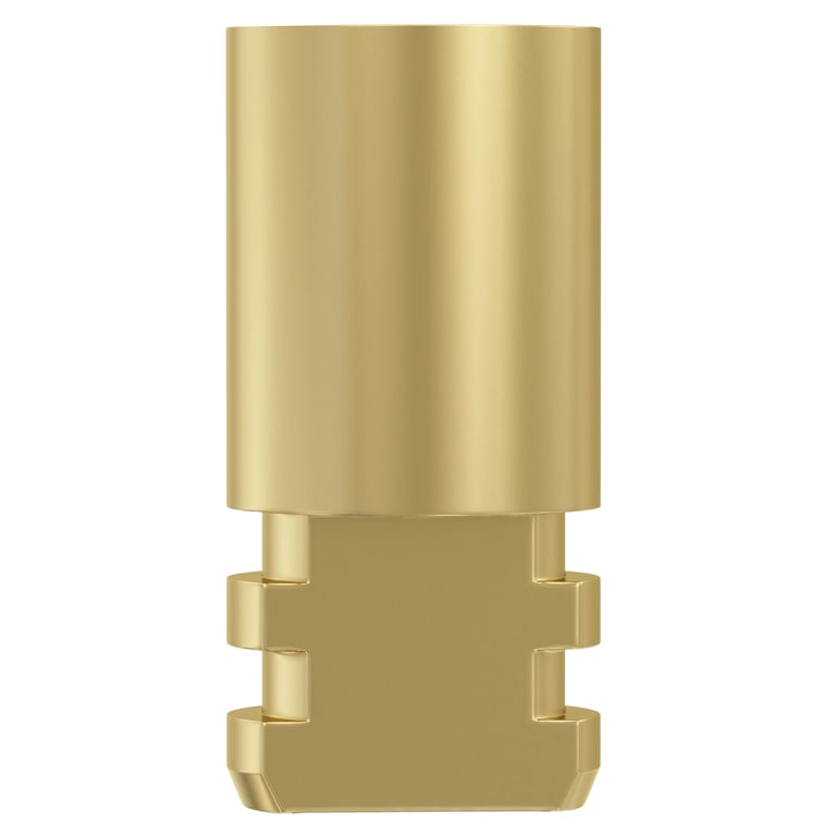 DSI Titanium Implant Analog, Zimmer Internal Hex, Wide Platform 5.7mm, Gold, 1/Pk. Replicates