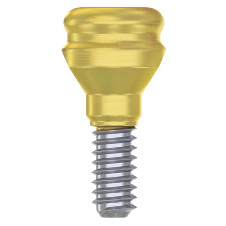 DSI Titanium Loc-In Narrow Abutment, GH 1.0mm, Ø2.42mm NP Internal Hex Compatible, Full Set