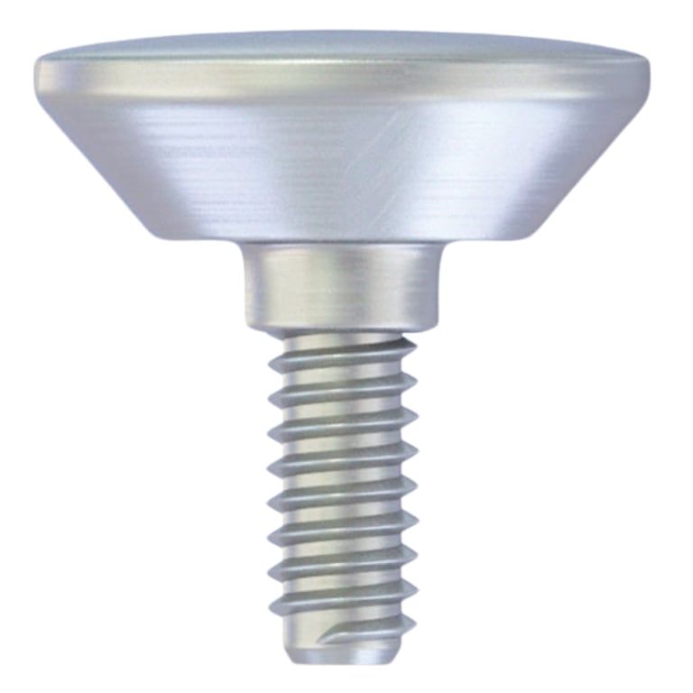 DSI 2.0mm Titanium Standard Extra Wide Healing Cap, Ø6.3mm Body, Regular Platform Ø2.42mm, 1/Pk