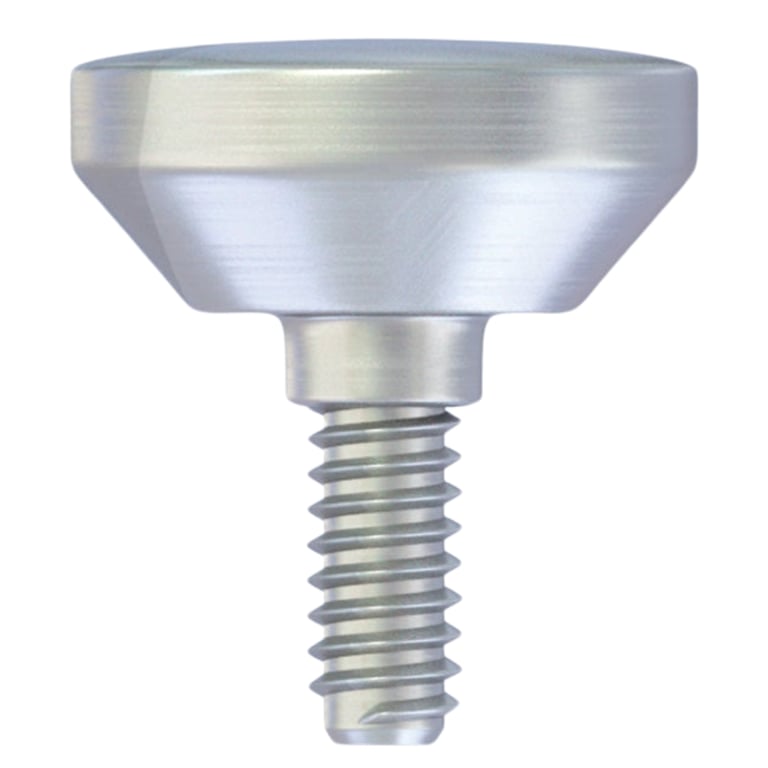 DSI 3.0mm Titanium Standard Extra Wide Healing Cap, Ø6.3mm Body, Regular Platform Ø2.42mm, 1/Pk