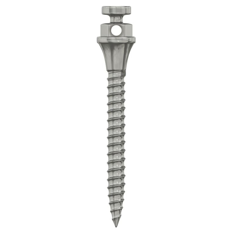 DSI Titanium TAD Miniscrew, Ø1.5 x 12mm, 1/Pk. Establishes skeletal anchorage for non-surgical