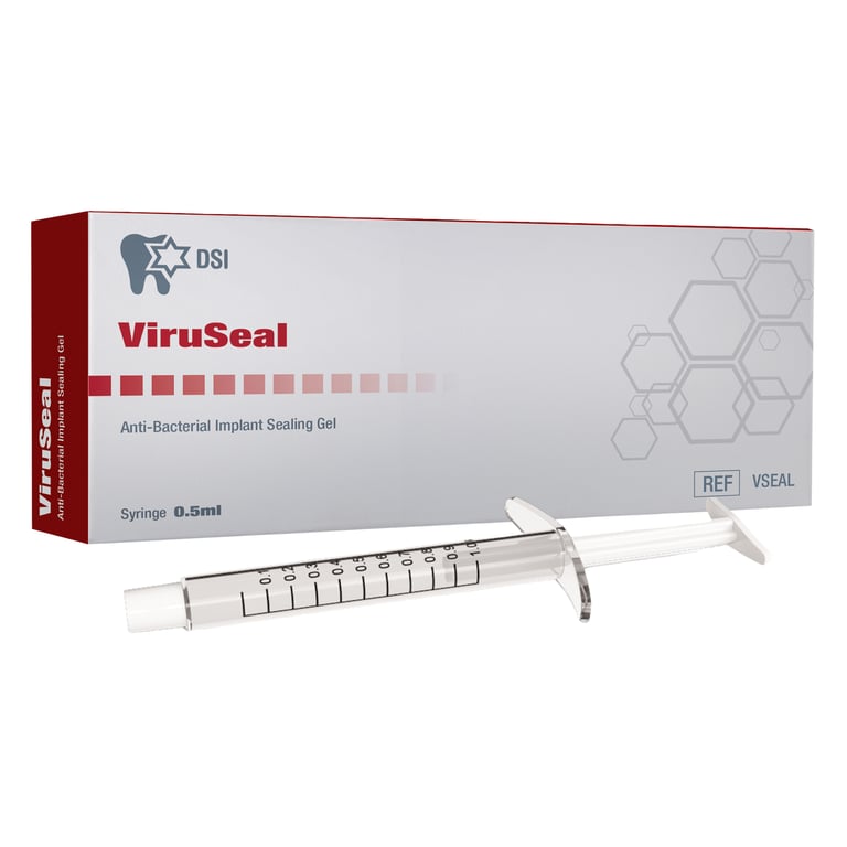 DSI ViruSeal Silicone Implant Sealing Gel, 0.5ml Syringe, 1/Pk. Closes micro-gaps to prevent