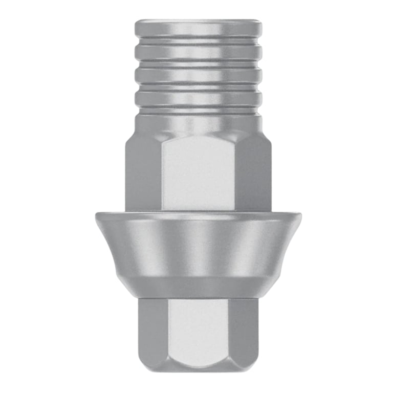 DSI Ti-Base Ø4.5mm Titanium Straight Abutment w/Screw, 1mm GH, Internal Hex RP, 1/Pk. Machined