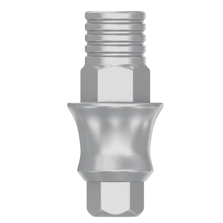 DSI Ti-Base Ø4.5mm Titanium Straight Abutment w/Screw, 3mm GH, Internal Hex RP, 1/Pk. Machined