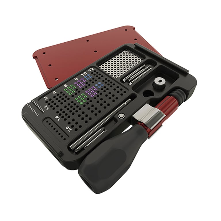 DSI GBR SD-Screw Standard Kit for Guided Bone Regeneration. Includes: screws Ø1.4 mm L