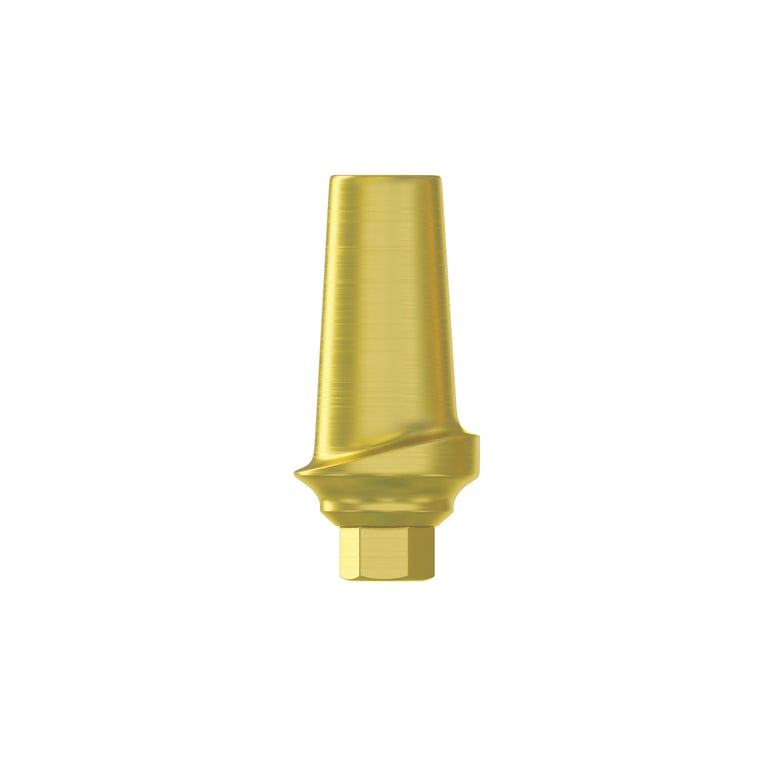 DSI, Ø5.00mm Titanium Concave Straight Abutment, 1.0mm GH, Internal Hex 2.42mm RP, 1/Pk. Designed