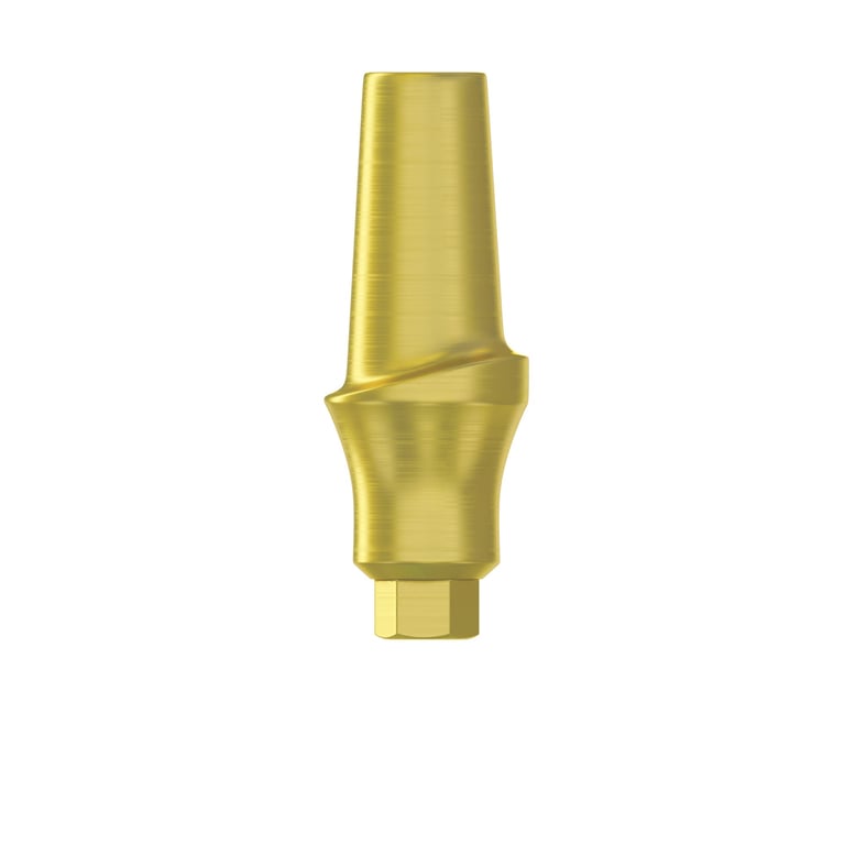 DSI, Ø5.00mm Titanium Concave Straight Abutment, 2.0mm GH, Internal Hex 2.42mm RP, 1/Pk. Designed