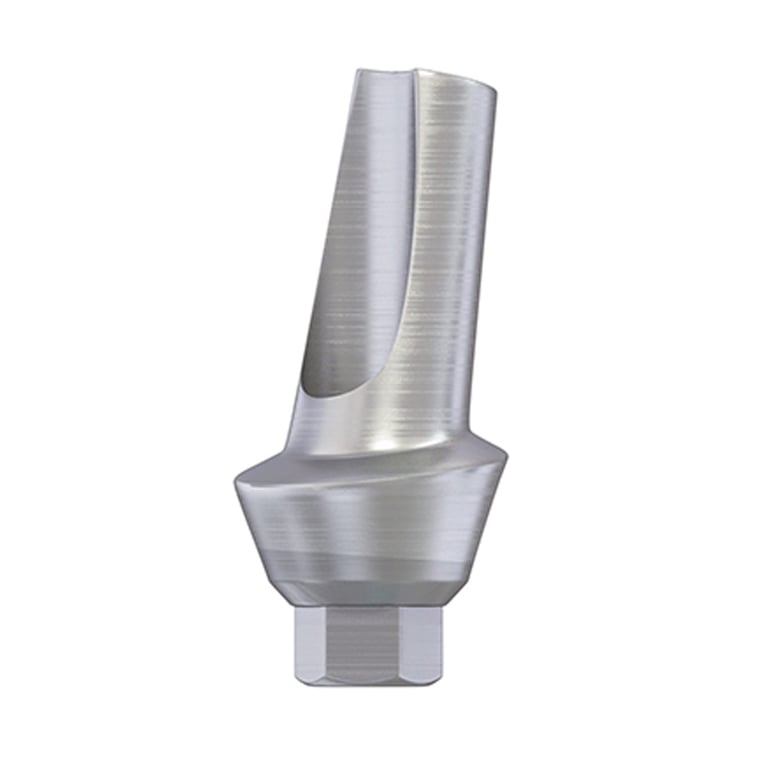 DSI 15° Angulated Anatomic Titanium Implant Abutment, Ø2.42mm RP Internal Hex, GH 2.0mm, 1/Pk