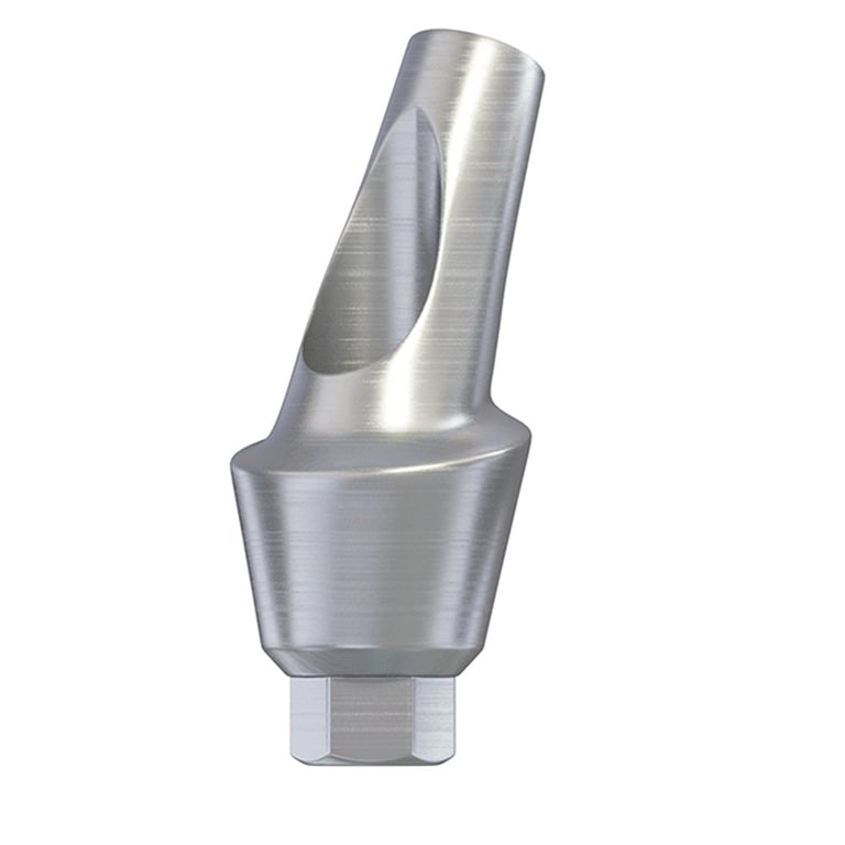 DSI 25° Angulated Anatomic Titanium Implant Abutment, Ø2.42mm RP Internal Hex, GH 3.0mm, 1/Pk