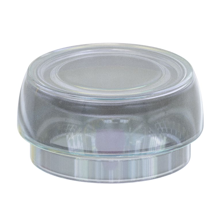 DSI Soft Retention Insert Cap Loc-In, Clear Standard, 1/Pk. Made of durable polyamide