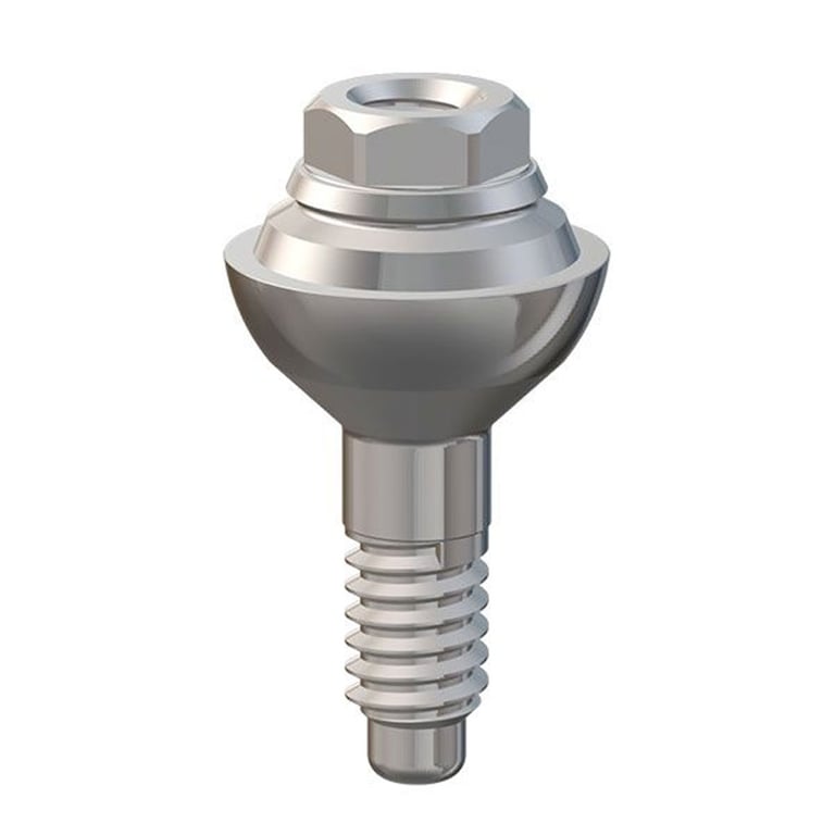 DSI Straight Multi-Unit Abutment, MIS SP Compatible, Ø4.8mm x 1mm Gingival Height, 1/Pk. Designed