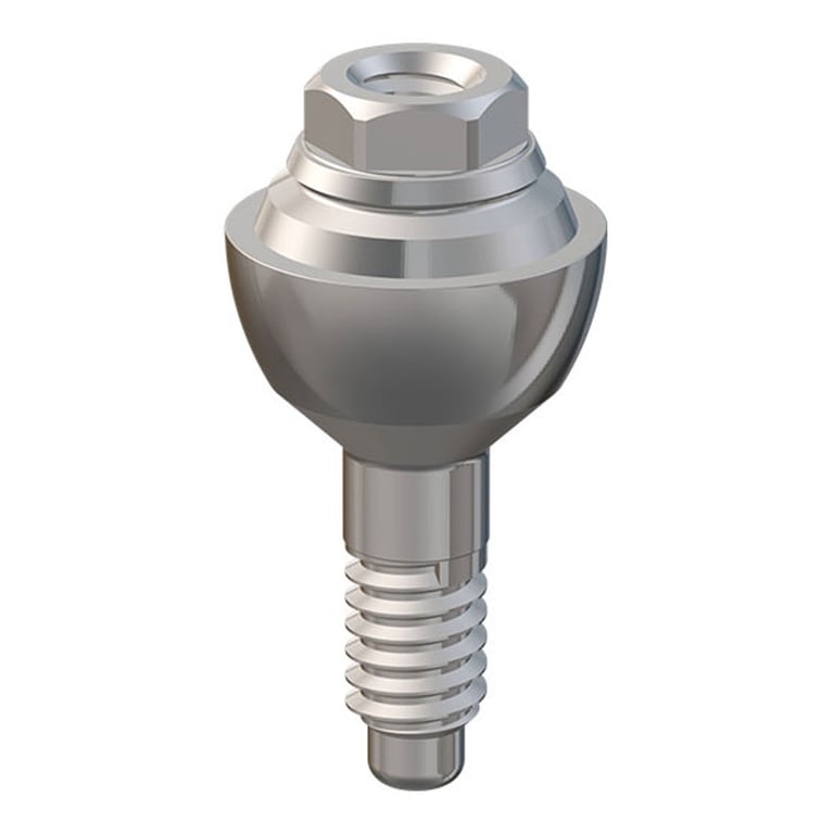 DSI Straight Multi-Unit Abutment, MIS SP Compatible, Ø4.8mm x 2mm Gingival Height, 1/Pk. Designed