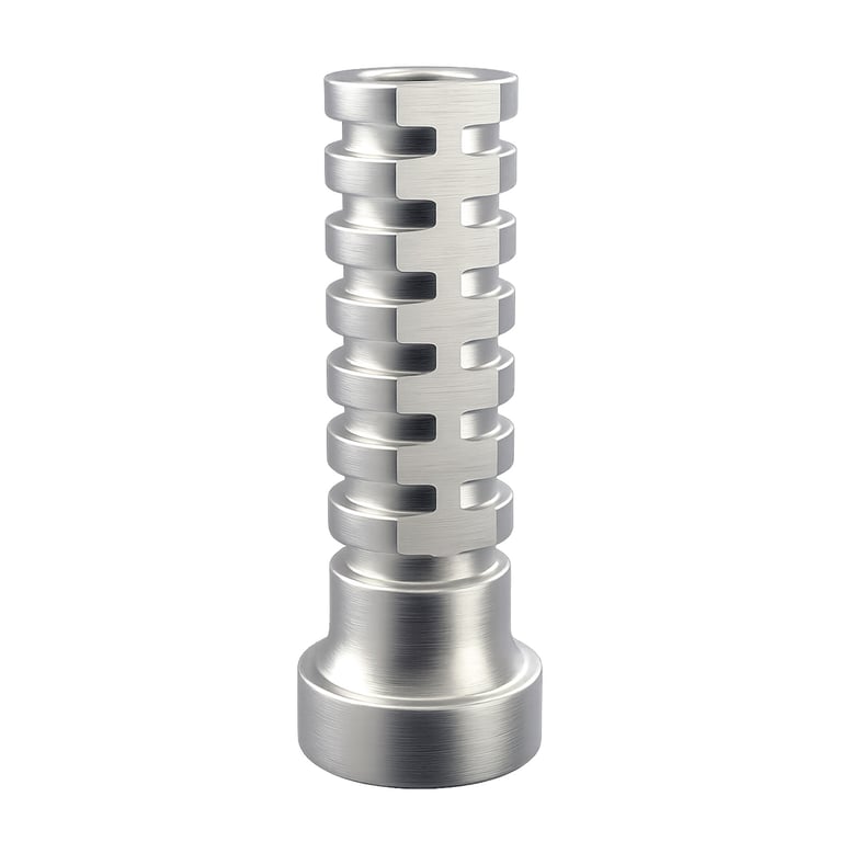 DSI Titanium Sleeve Abutment M1.4 with Enlarged Diameter, Ø3.78mm x 12mm, 1/Pk. Temporary