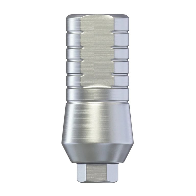 DSI 9.0mm Titanium Shoulder Straight Abutment Wide w/Fixation Screw, Ø2.42mm Internal Hex, RP