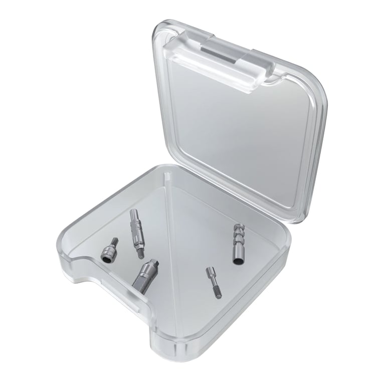 DSI Narrow Platform Prosthetic Kit: Internal Hex (2mm). Kit includes one each: implant analog