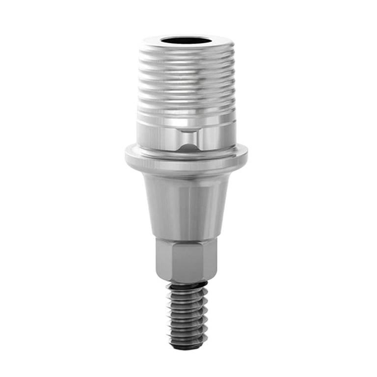 DSI GM Titanium Base for Neodent Grand Morse, Ø4.5mm x 1.5mm Height, with Removable Screw, 1/Pk