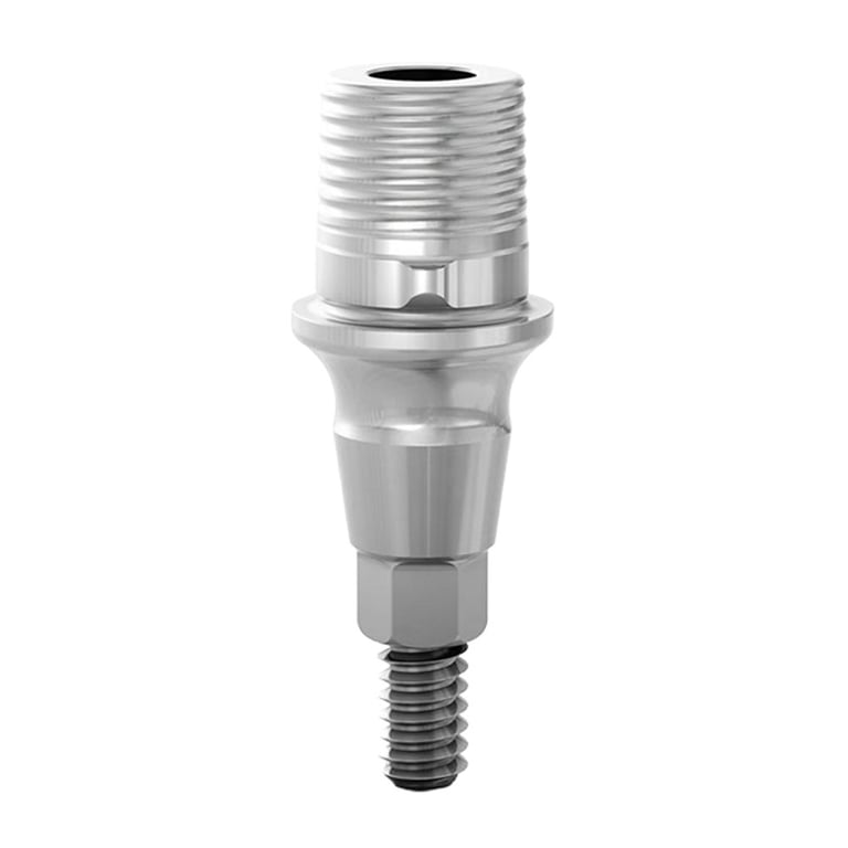 DSI GM Titanium Base for Neodent Grand Morse, Ø4.5mm x 2.5mm Height, with Removable Screw, 1/Pk