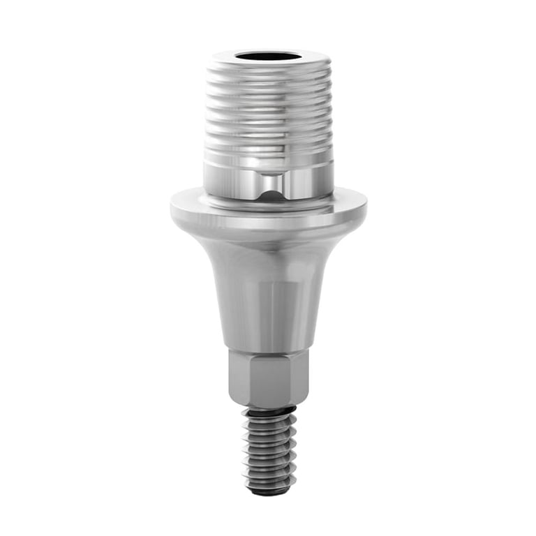 DSI GM Titanium Base for Neodent Grand Morse, Ø5.5mm x 2.5mm Height, with Removable Screw, 1/Pk