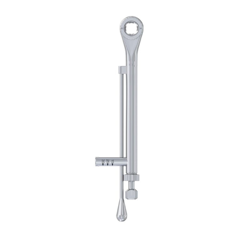 DSI Orthopedic Torque Wrench Ratchet, 15-35Ncm, 4.0mm Square Interface, 1/Pk. Designed for precise