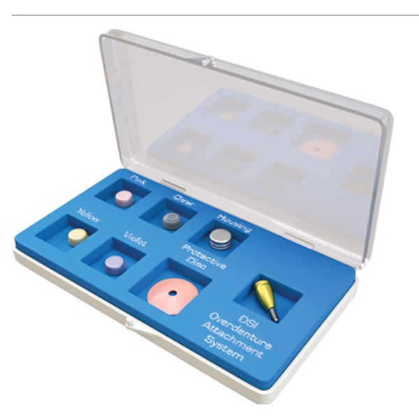 DSI Titanium Loc-In Abutment, Straight, GH 2.0mm, Ø2.42mm RP Internal Hex Compatible, Full Set